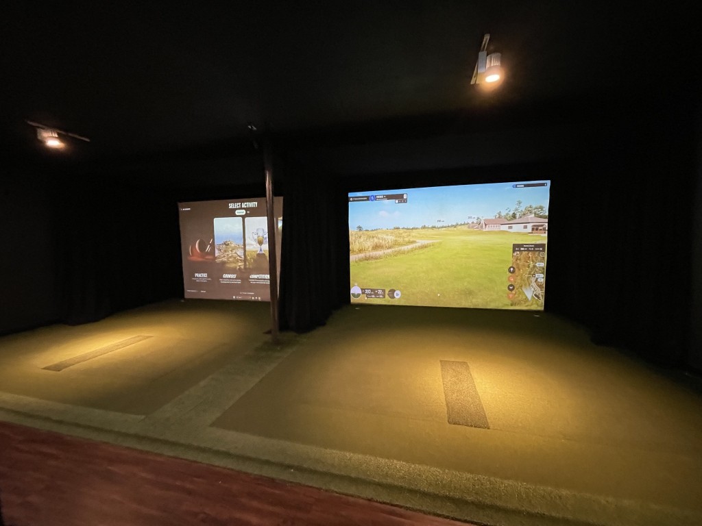 TrackMan Simulator Bays at The Bunker